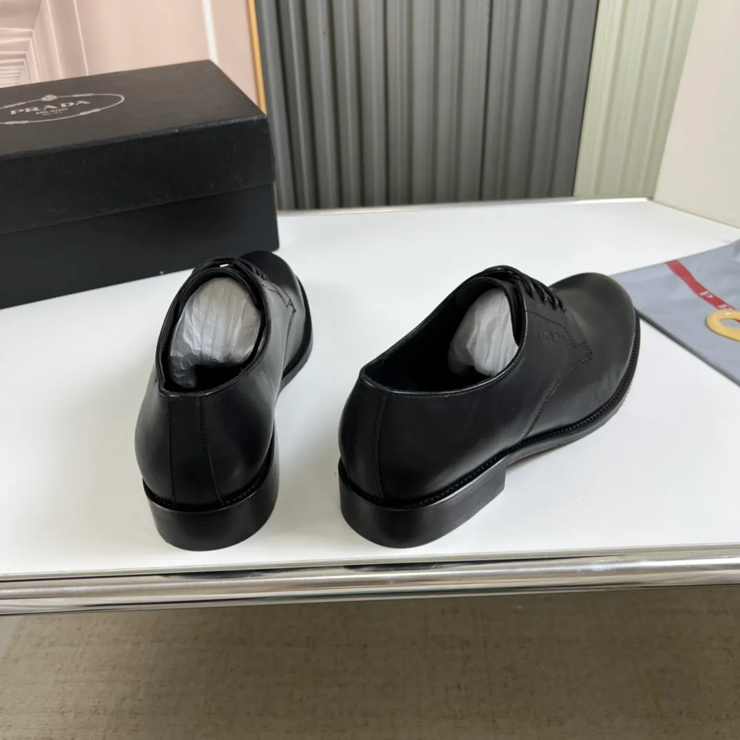 Men's shoes 💰520💰 Prada.PRADA men's business casual leather shoes, 1:1 shipment ⬆️Luxurious and noble 👞All imported original brand leather materials, just to create a more comfortable wearing experience, upper: original cowhide ➕Imported full cow lining, original outsole ✔️36-45 (45 non-returnable)